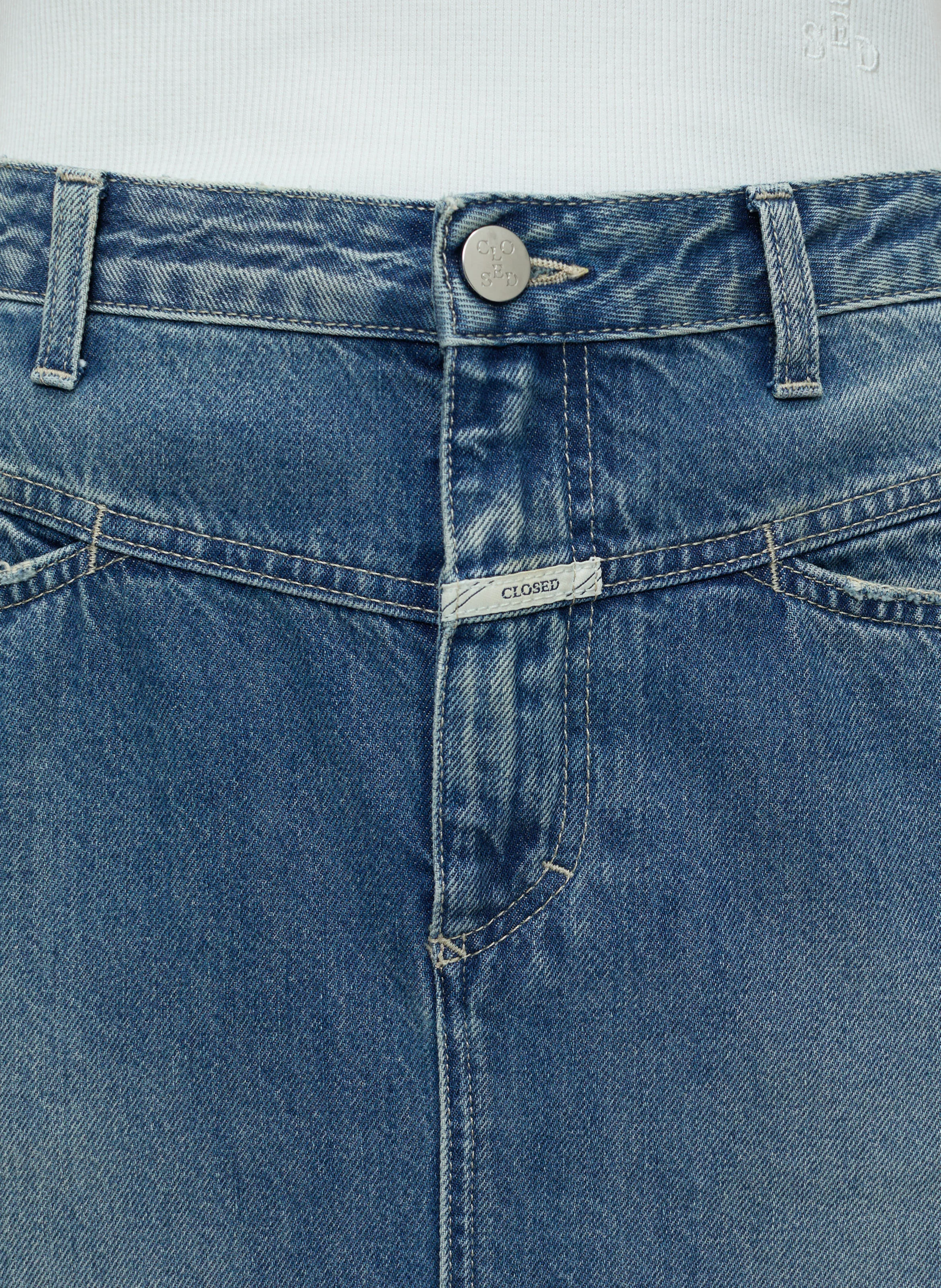 Jupe longue en jean| Bleu