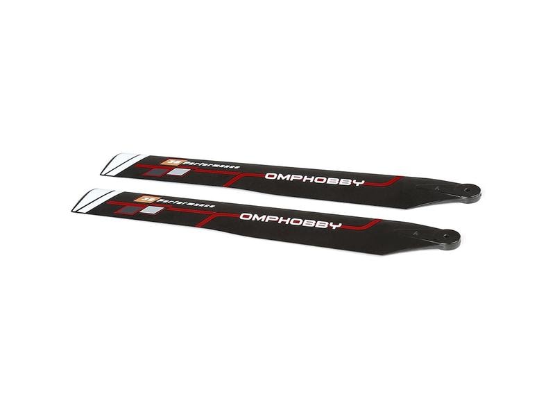 OMPHobby Hauptrotorblätter Rot M1 Evo Ersatzteil für OMP M1 Evo Heli