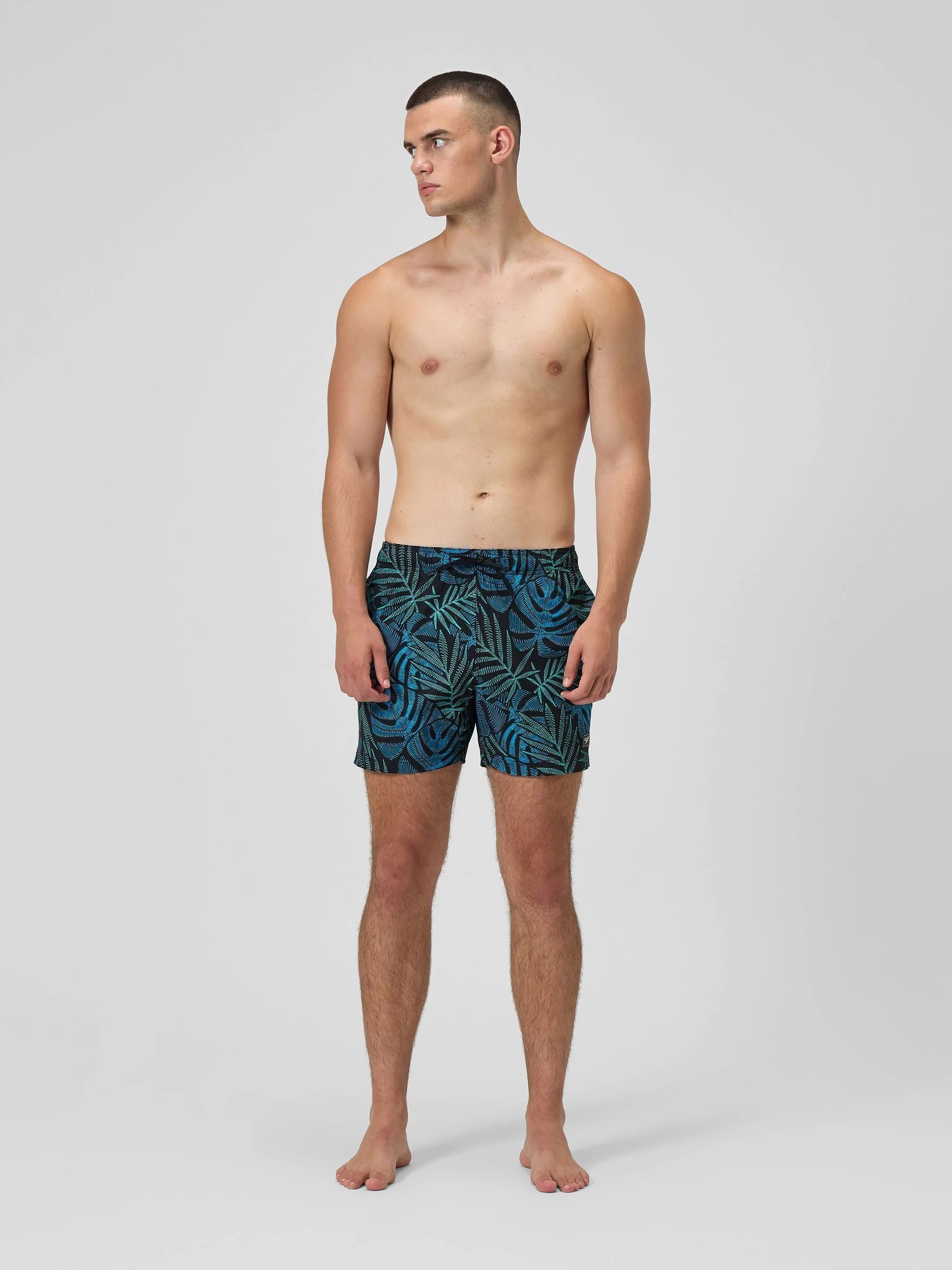 Zwart - Speedo print Redondo Edge volleyshorts met print 16
