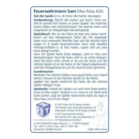 KOSMOS Feuerwehrmann Sam Mau Mau Kids