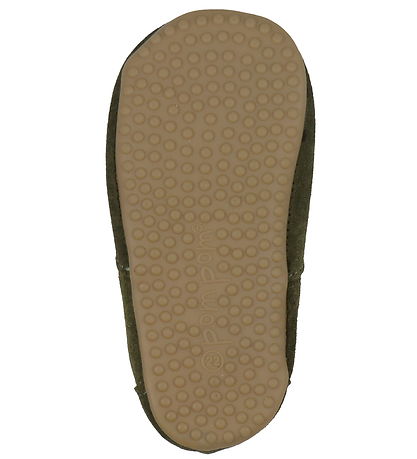 Pom Pom Leder-Krabbelschuhe - Chelsea - Kakhi