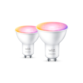 WiZ Connected LED spot GU10 50W 2 stuks kleur licht dimbaar
