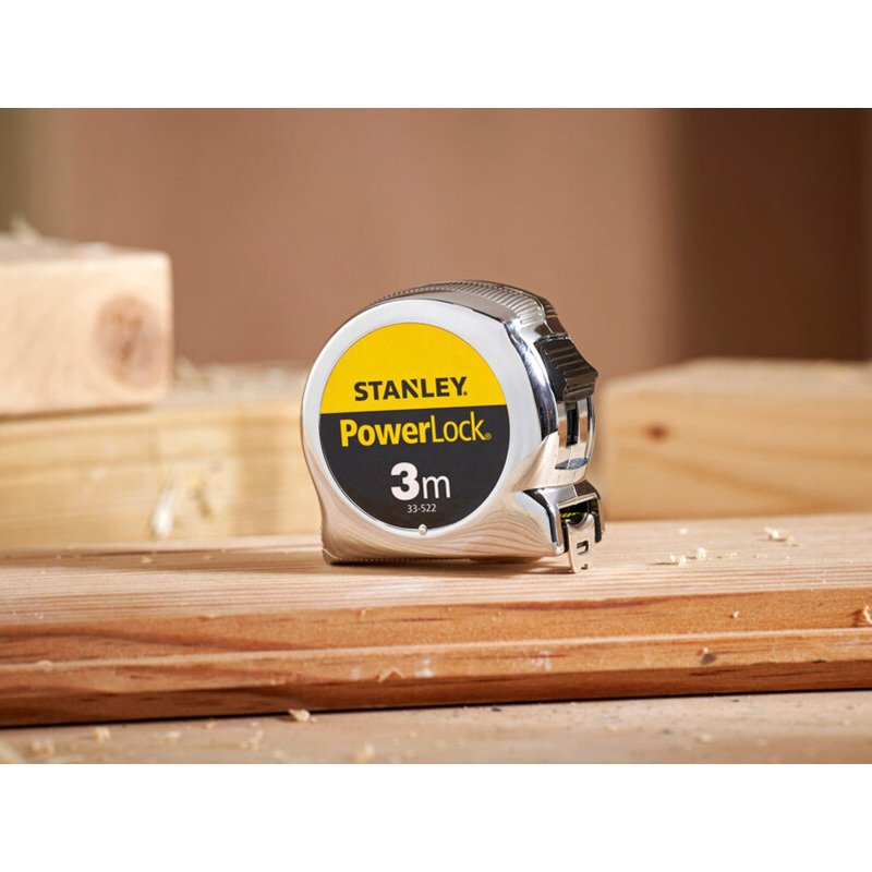 Mètre ruban Stanley Powerlock 3 m x 19 mm