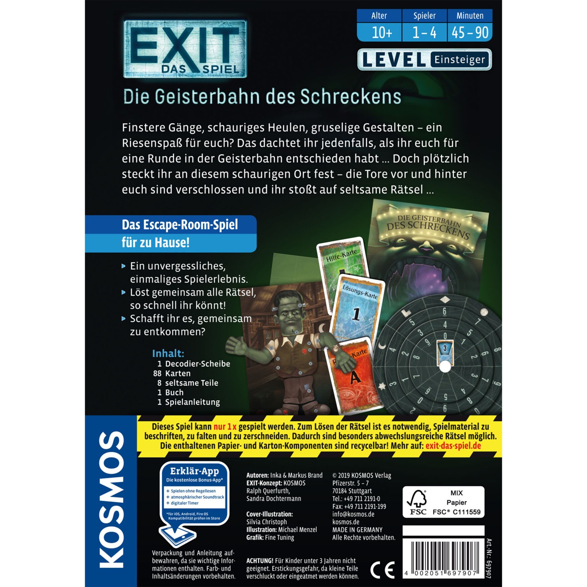 Kosmos Partyspiel EXIT - Die Geisterbahn des Schreckens