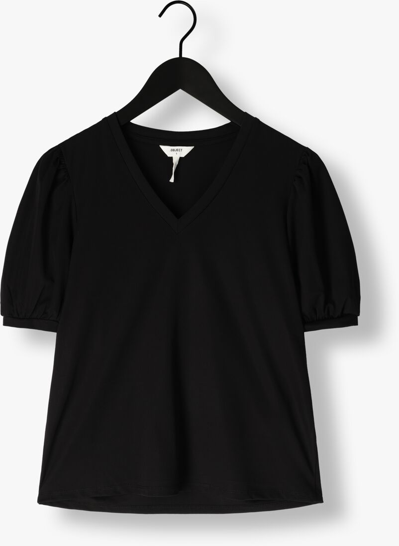 OBJECT zwarte object top objcaroline s/s top
