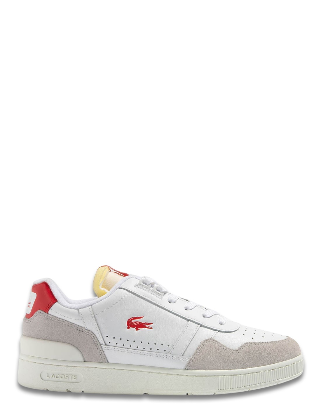 lacoste Sneakers Homme t-clip 223 5 sma Blanc/Rouge