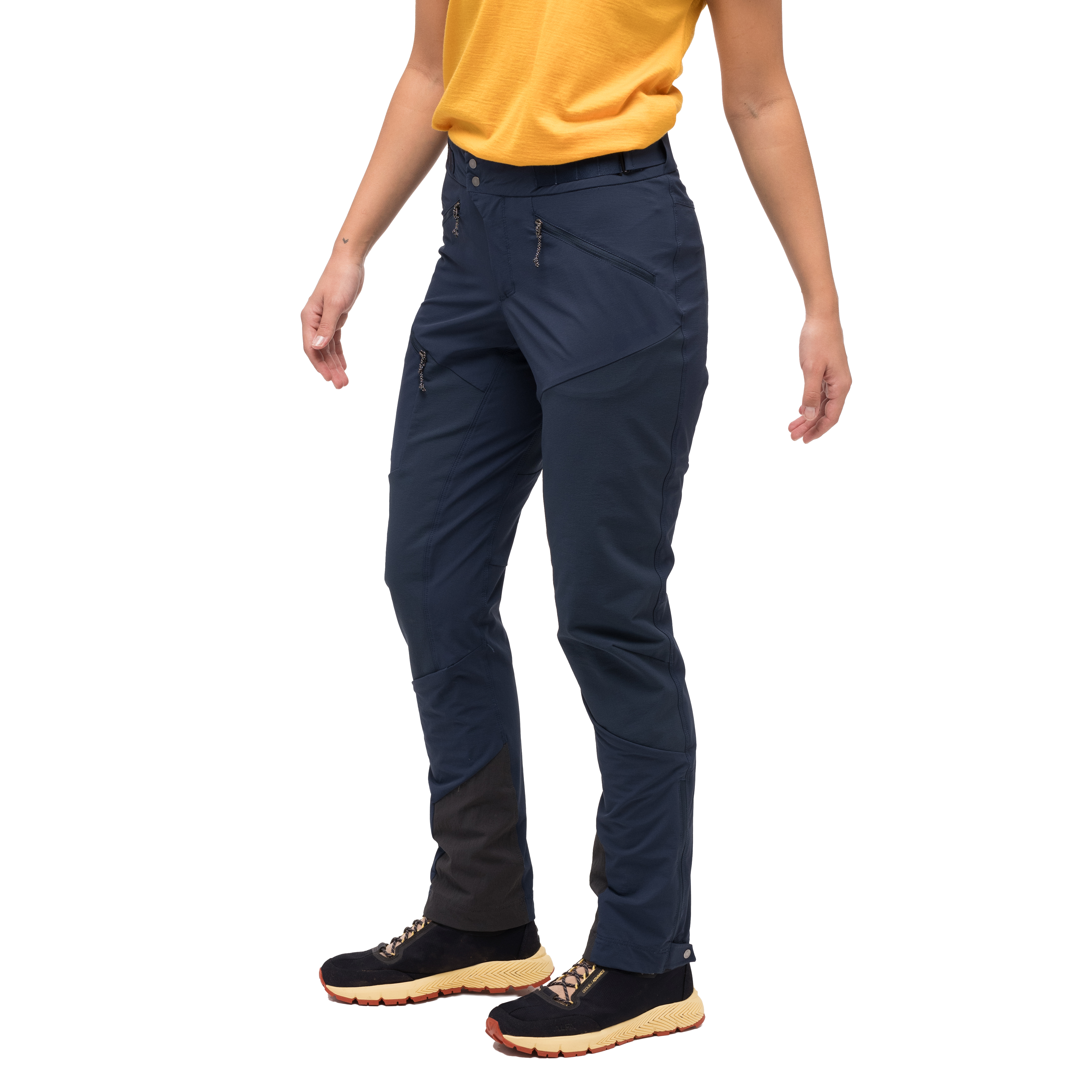 Tind Softshell Pants Dame Navy Blue