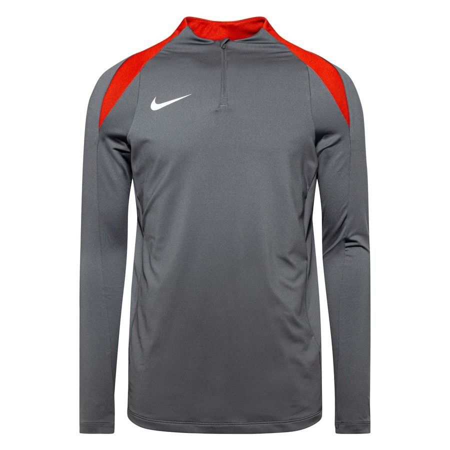 Nike Maillot d'Entraînement Dri-FIT Strike Drill - Gris/Rouge/Blanc