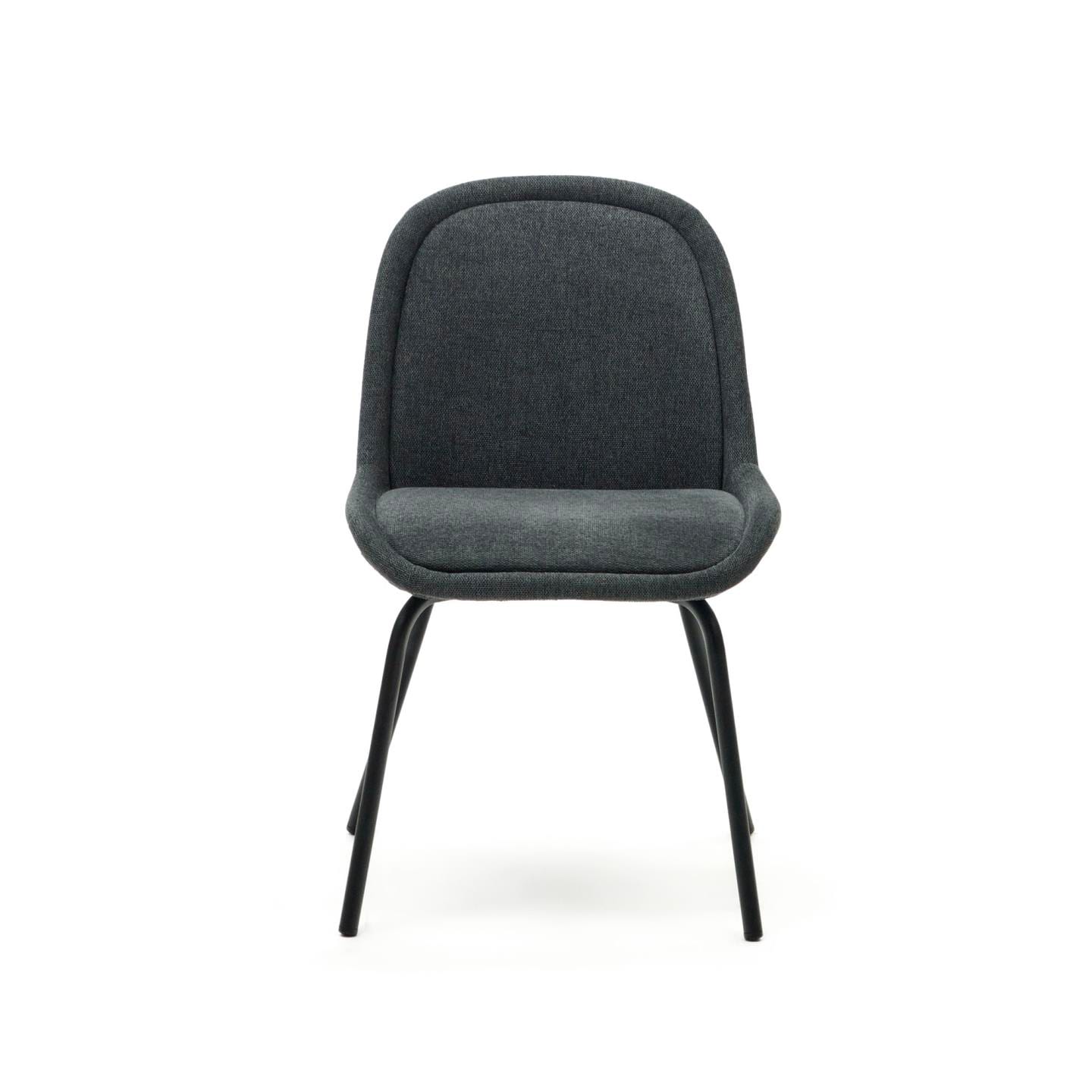 Kave Home Stuhl AIMIN dunkelgrau/schwarz