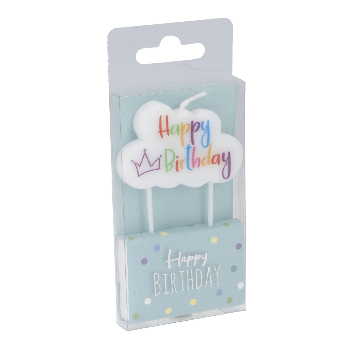 Tortenkerze Geburtstag, bunt