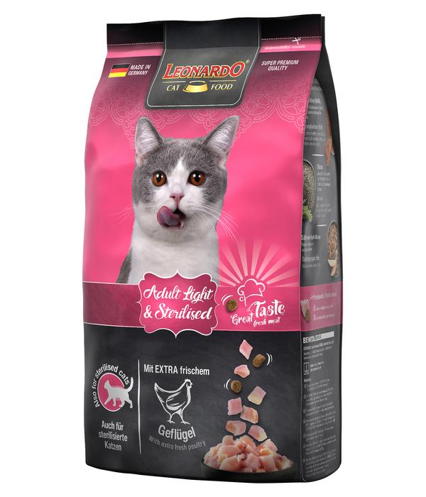 Leonardo Trockenfutter für Katzen Adult Light
