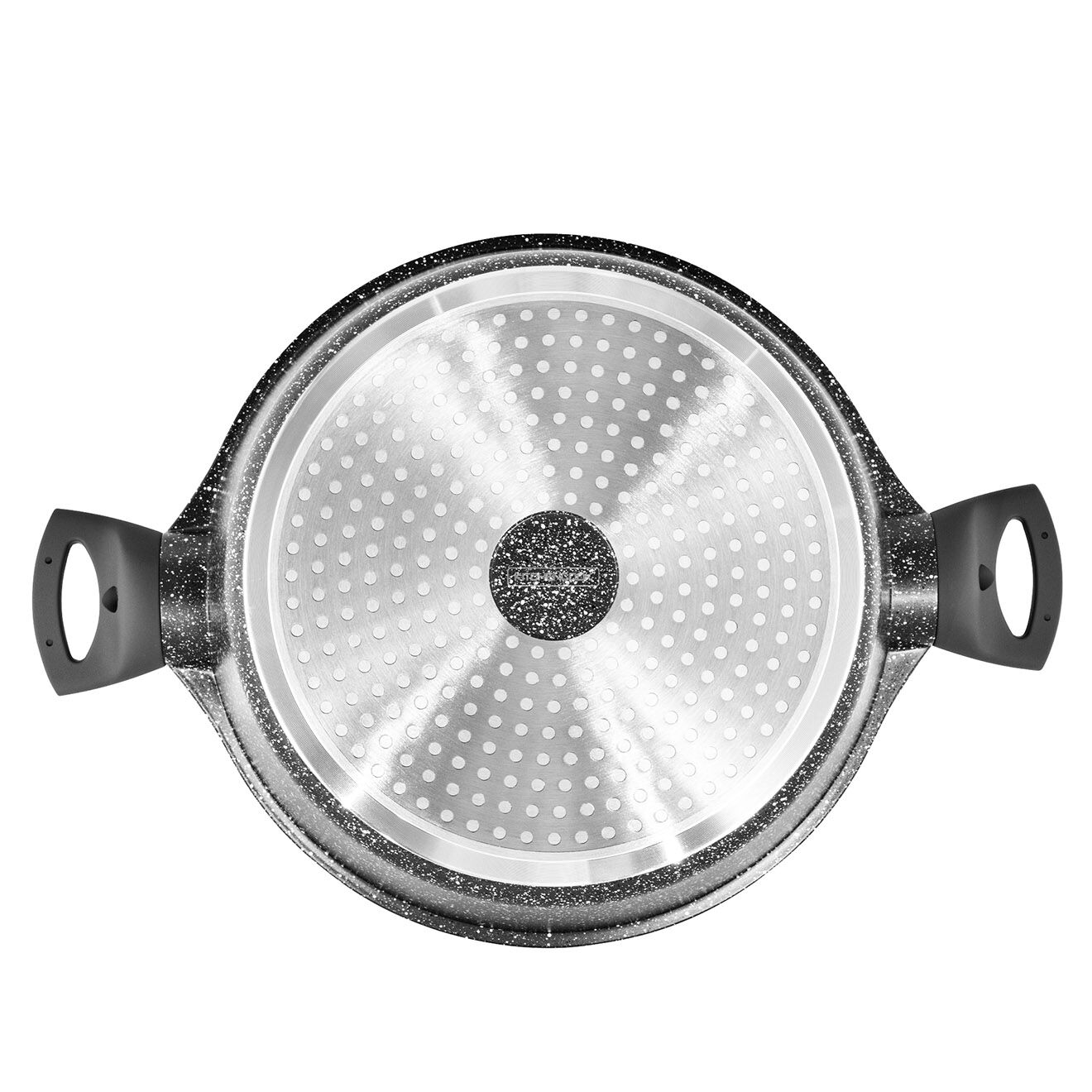 Kitchencook Faitout fonte d'aluminium induction effet pierre icone ft28tfi gris
