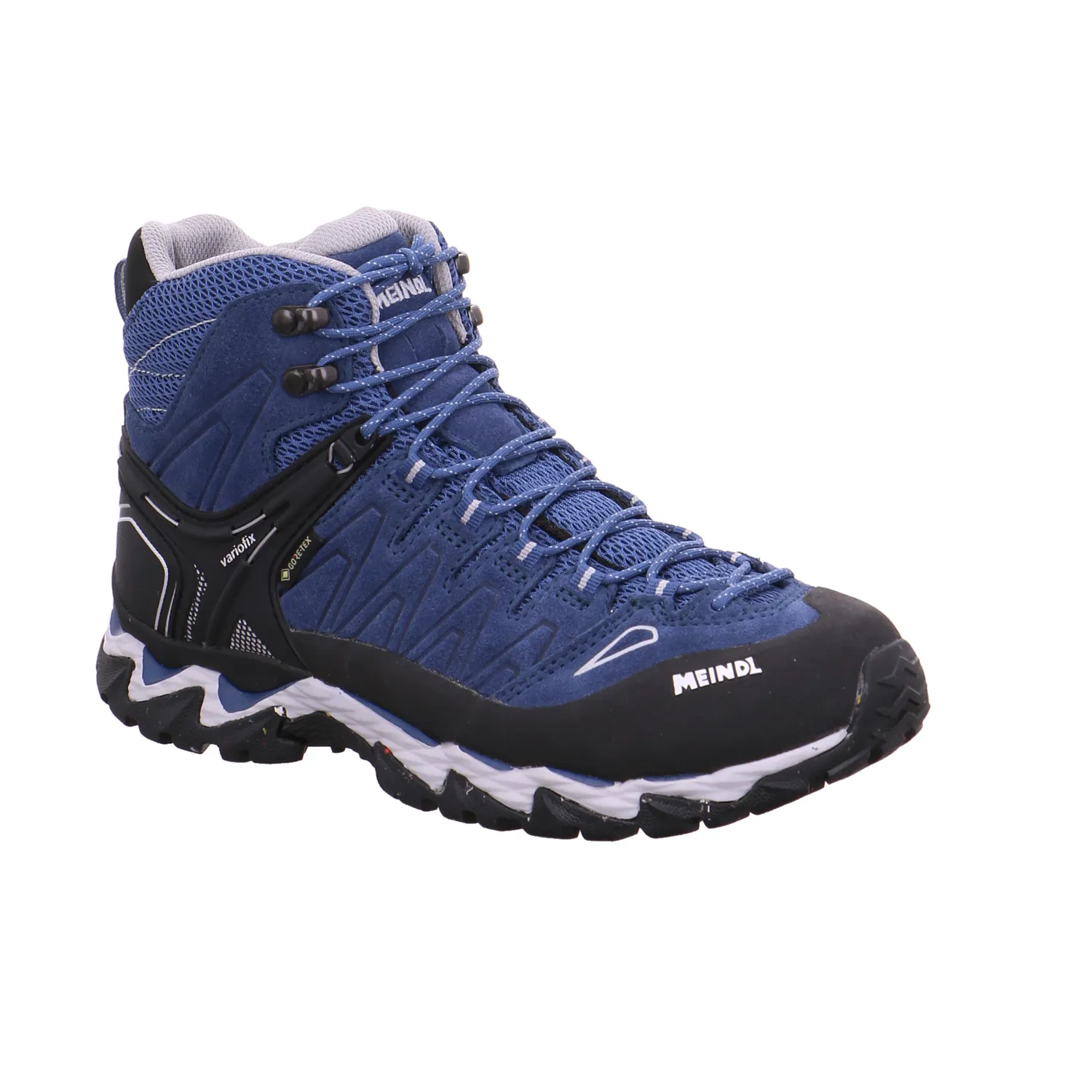MEINDL Wander- Bergschuh Damen Blau Leder  Gore-Tex