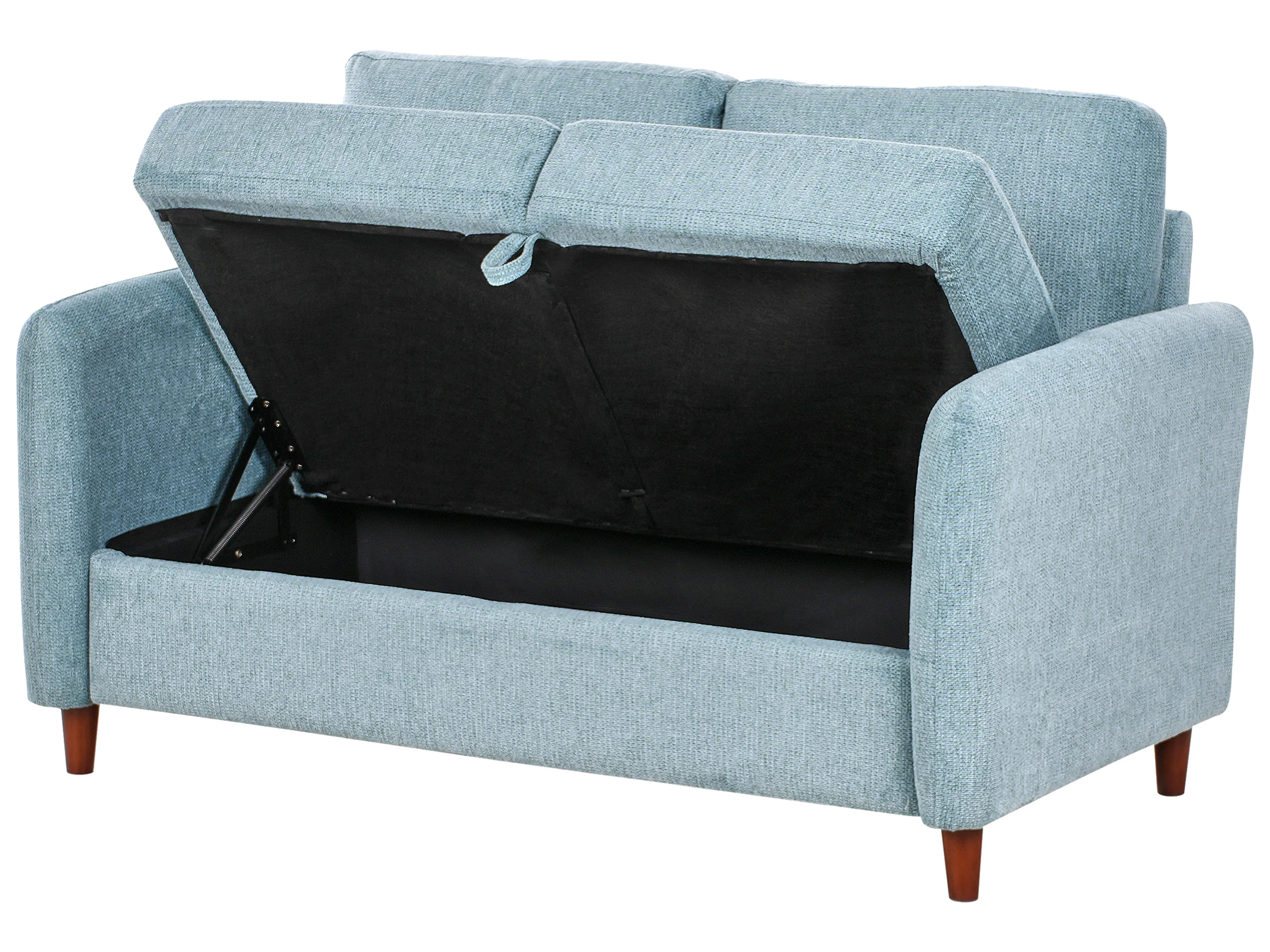Bankenset 5-zits MARE Stof Blauw met opbergruimte
