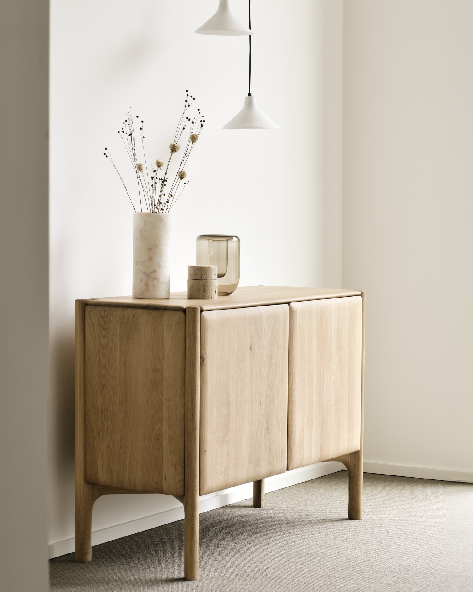 PI buffetkast- eiken - 2 deurs - 119x45x83 cm
