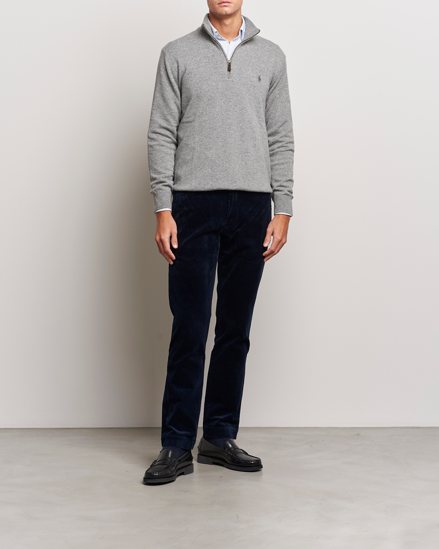 Polo Ralph Lauren Merino Half-Zip Sweater Fawn Grey Heather