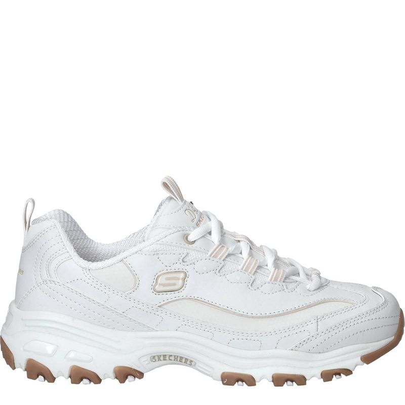 Skechers D'Lites Good Neutral Sneakers Wit Dames
