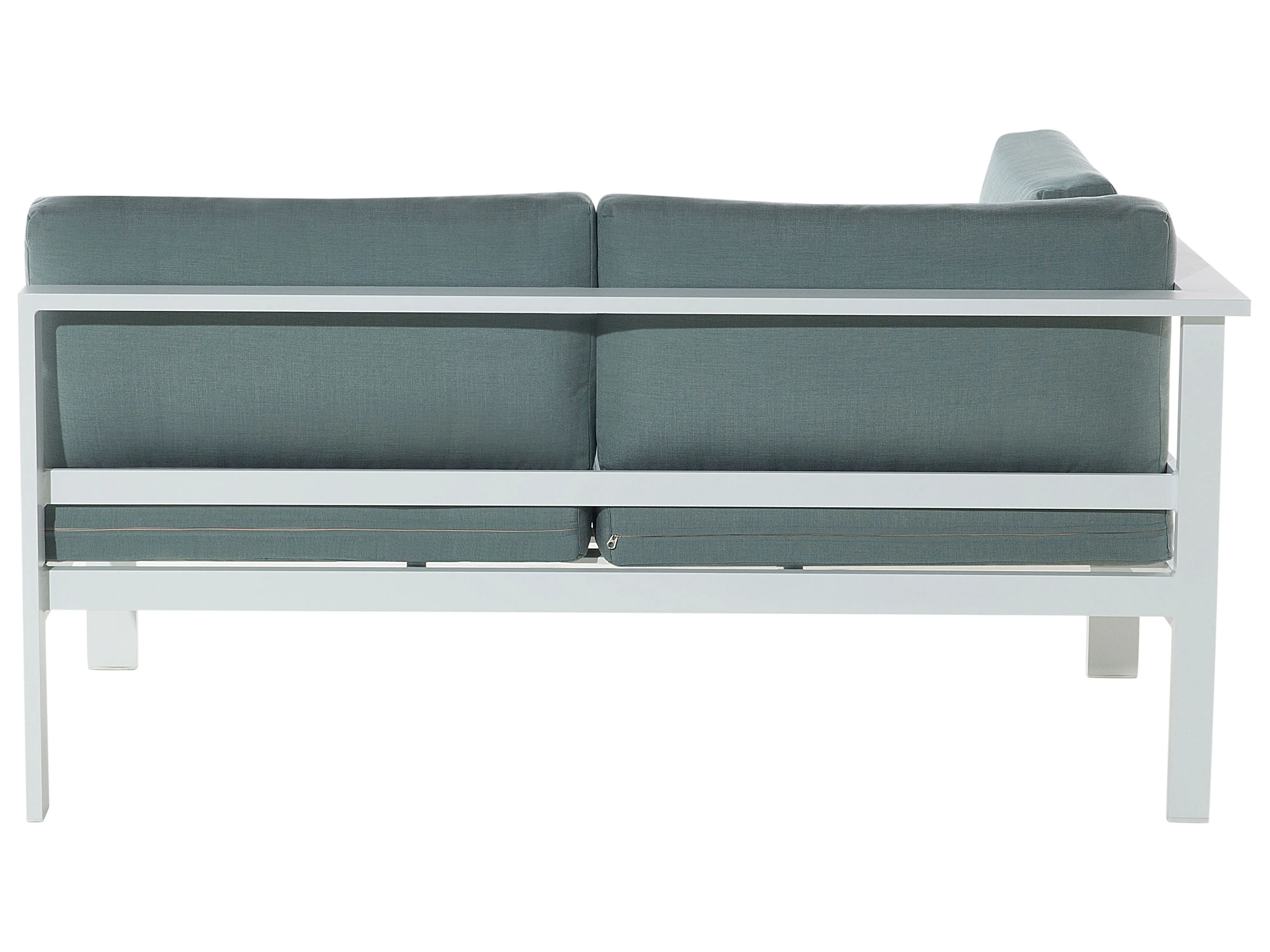 Tuin hoekloungeset met tafel 5-zits MESSINA linkszijdig Beige/groen