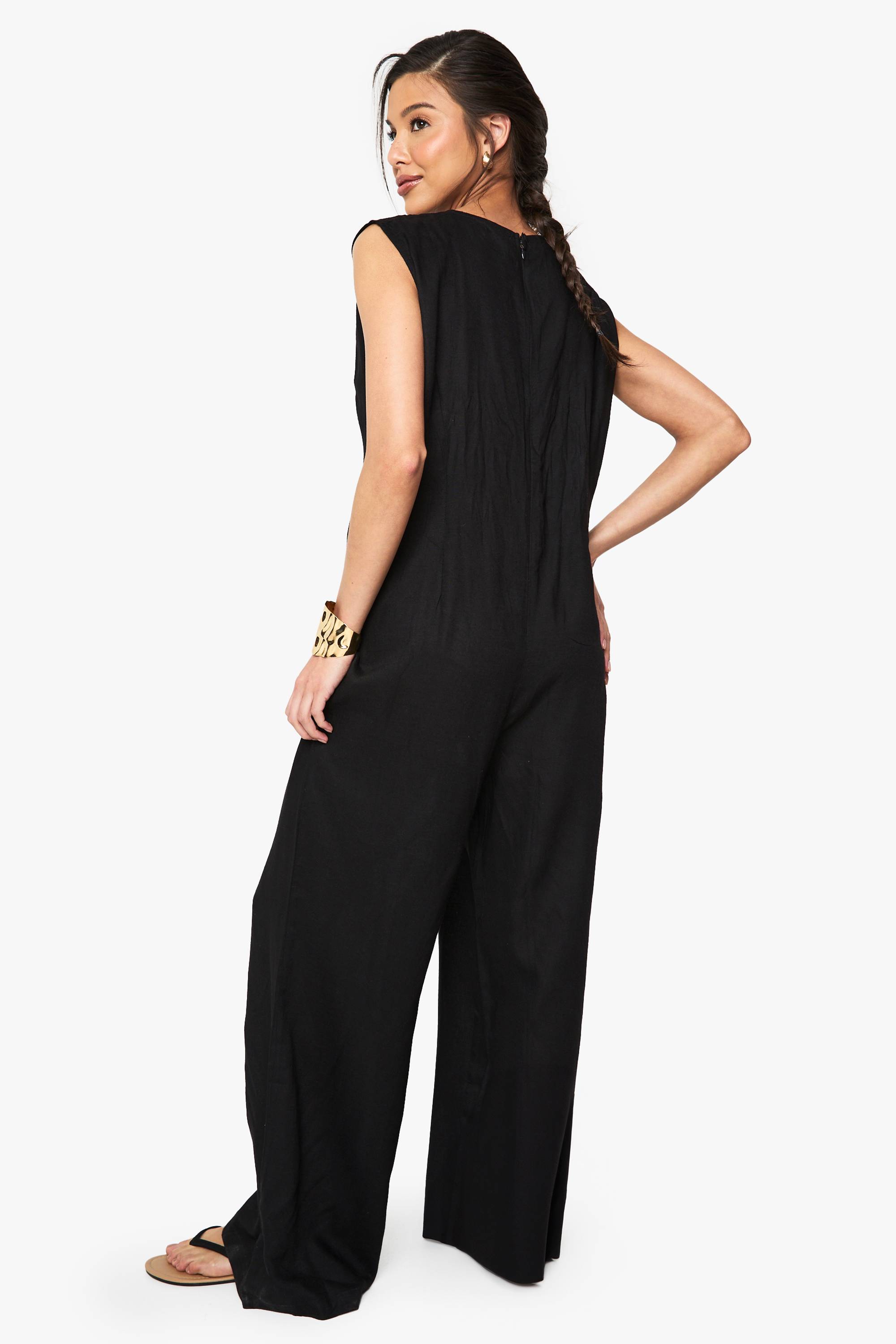 boohoo Combinaison sans manches en lin