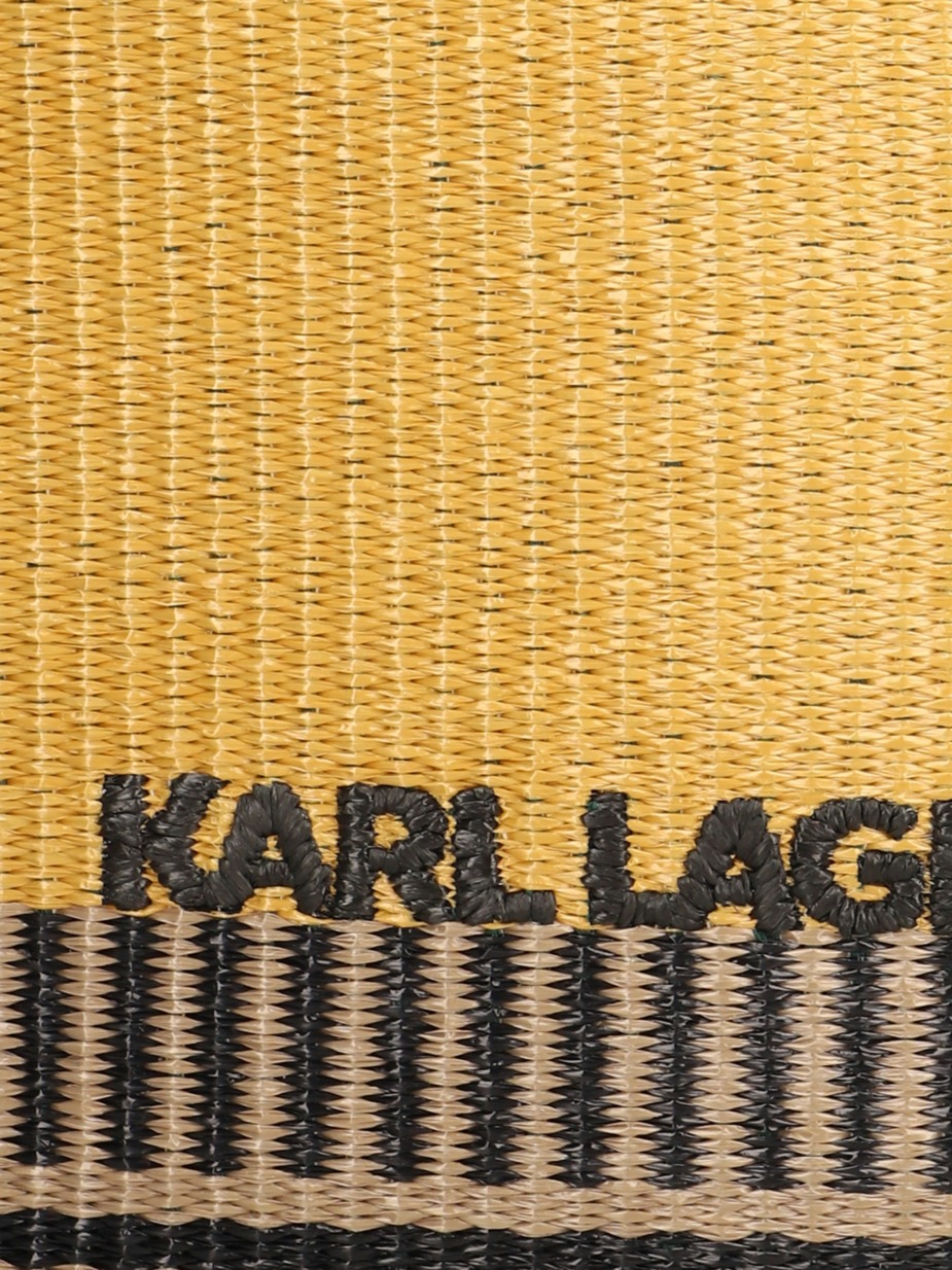 K/SKUARE RAFFIA LG TOTE