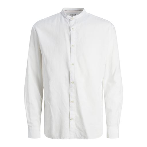 Jack&Jones Summer Band Linen Blend Skjorte, White, L