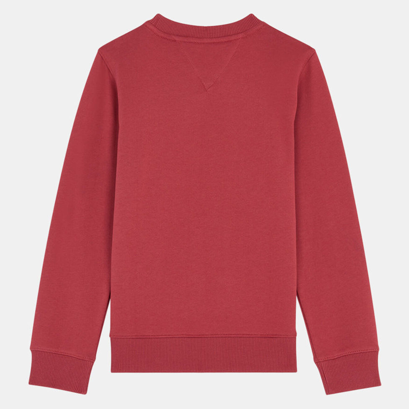 Tommy Hilfiger Sweat en Coton bio à logo tissé rouge foncé