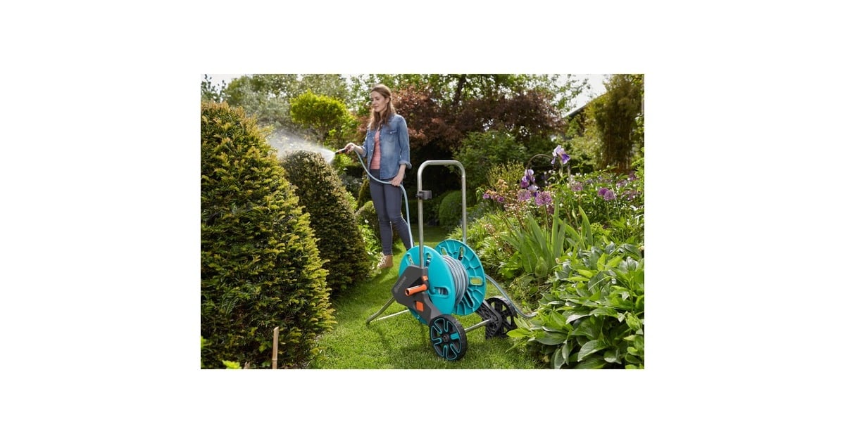 GARDENASlangenwagen AquaRoll M set  (Turquoise/grijs, 18513-20)