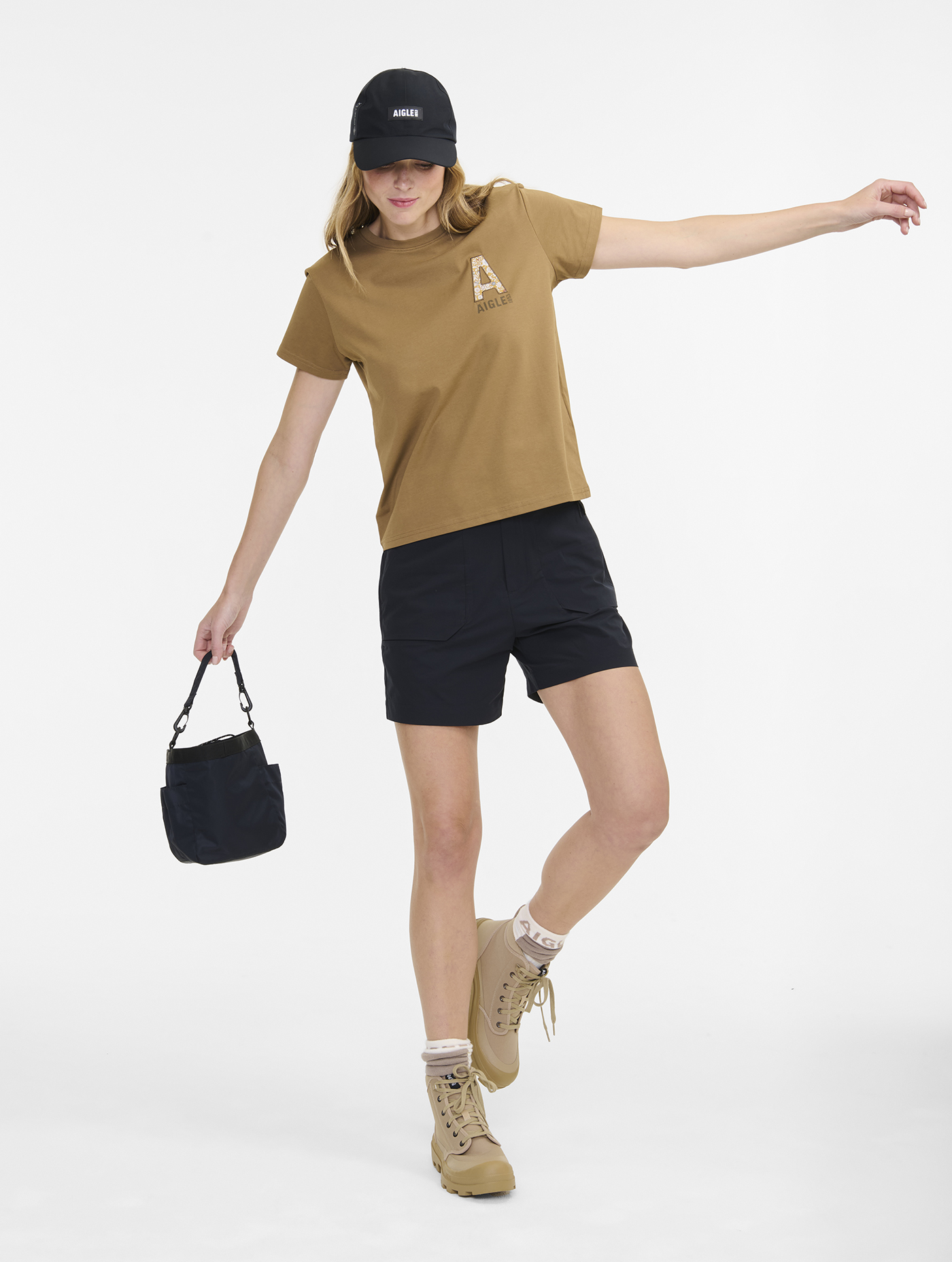T-shirt DRY FAST TEXTILE® en tissu Liberty PEANUT