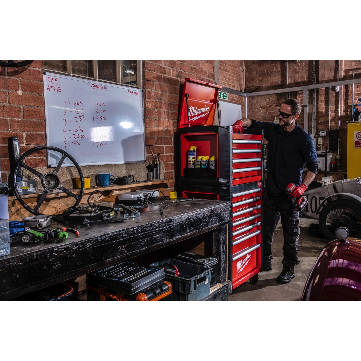 Milwaukee 4932478850 Stalen opbergkast met 4 lades - 30˝ / 78 cm