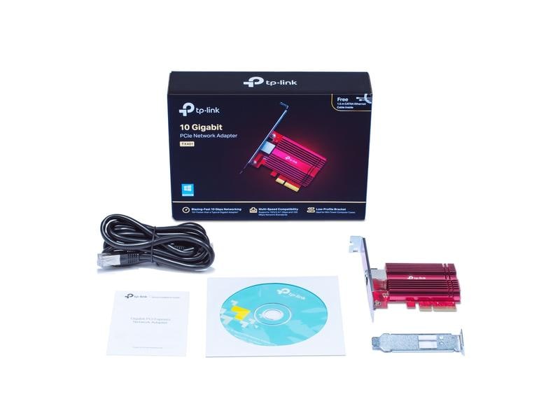 TP-Link Netzwerkkarte TX401 10Gbps PCI-Express x4 10 Gigabit PCI Express Netzwerk Adapter