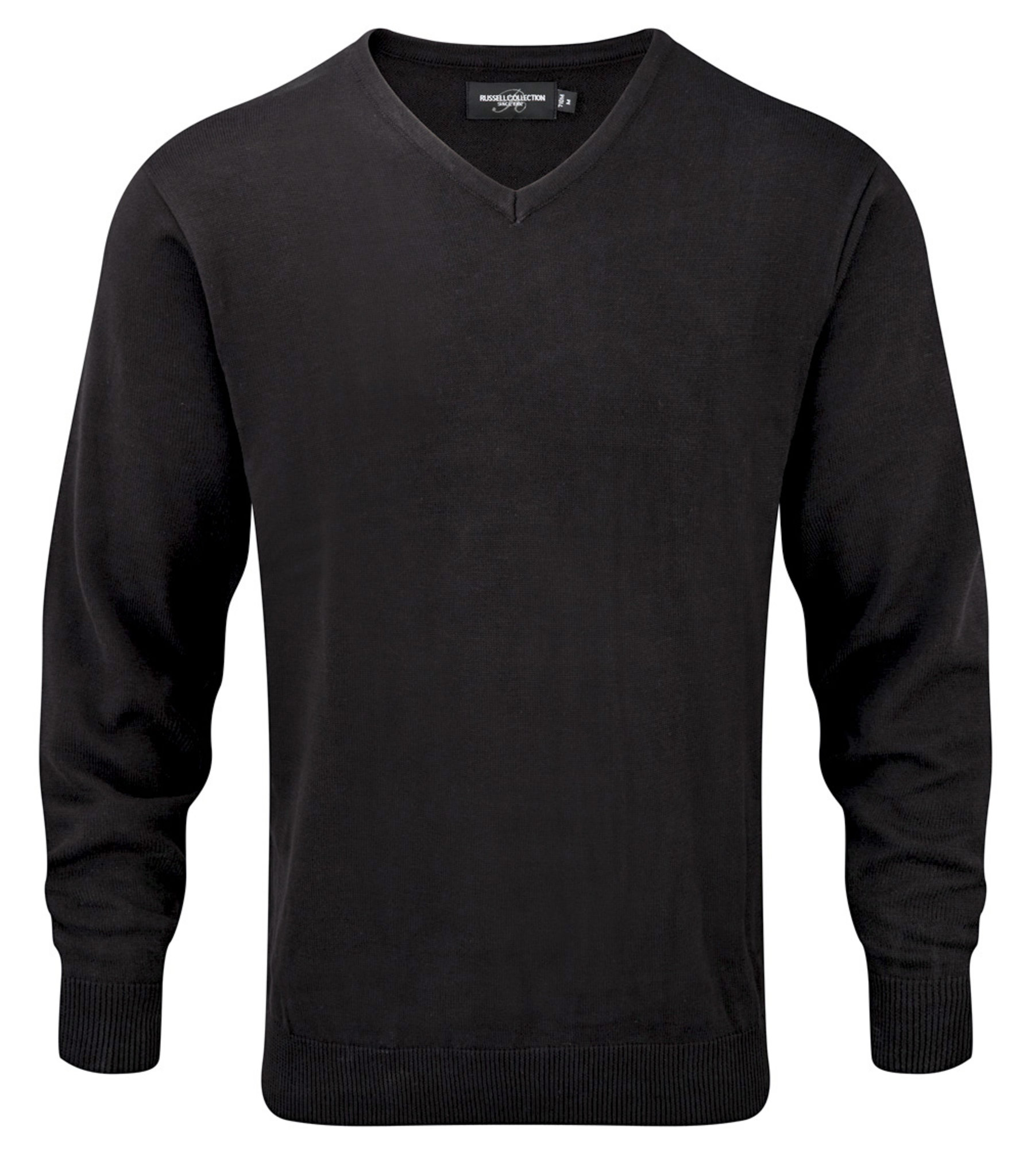 Russell Collection J710M - Pull Col V en Maille Douce et Résistante