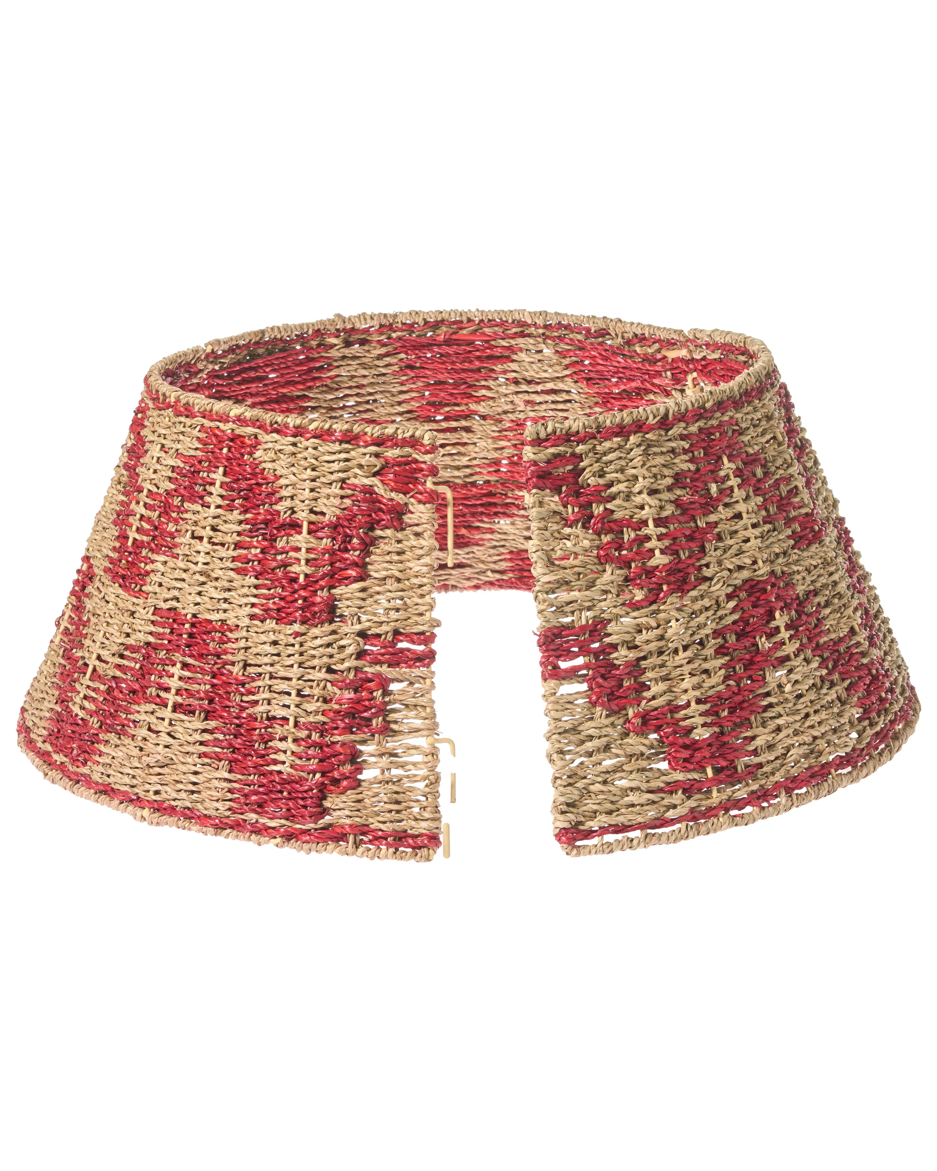 Kerstboomrok GLACE Zeegras Rood 60 cm