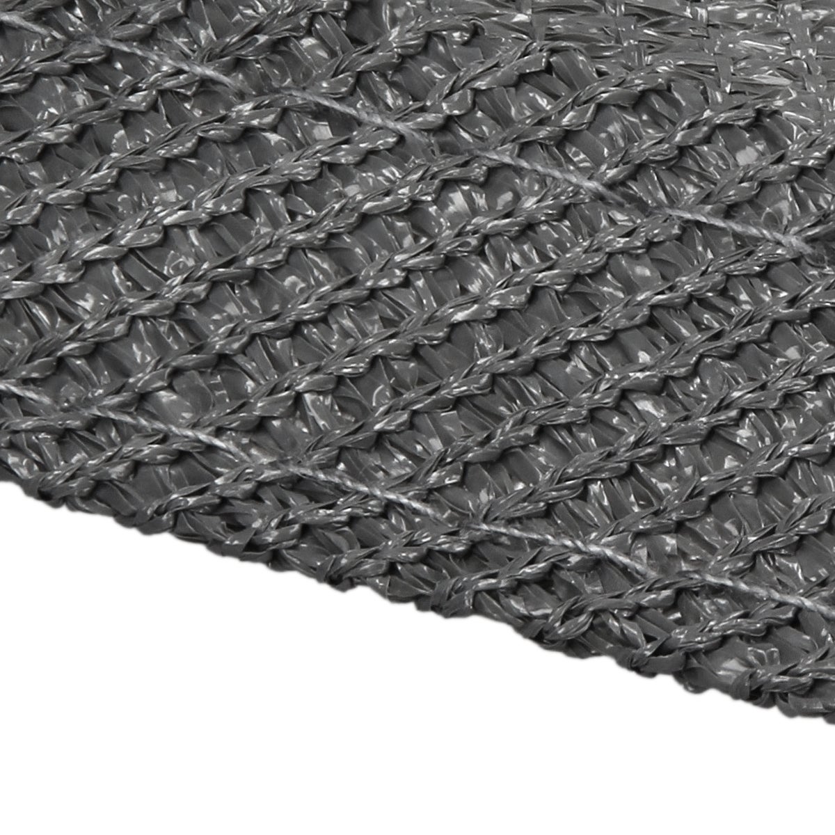 ECD Germany Zonwering 3,6x3,6 m Vierkant Grijs, 100% HDPE UV-bescherming Waterafstotend Weerbestendig Ademend, incl. bevestigingstouwen, Schaduwleverancier voor Terras, Balkon en Tuin