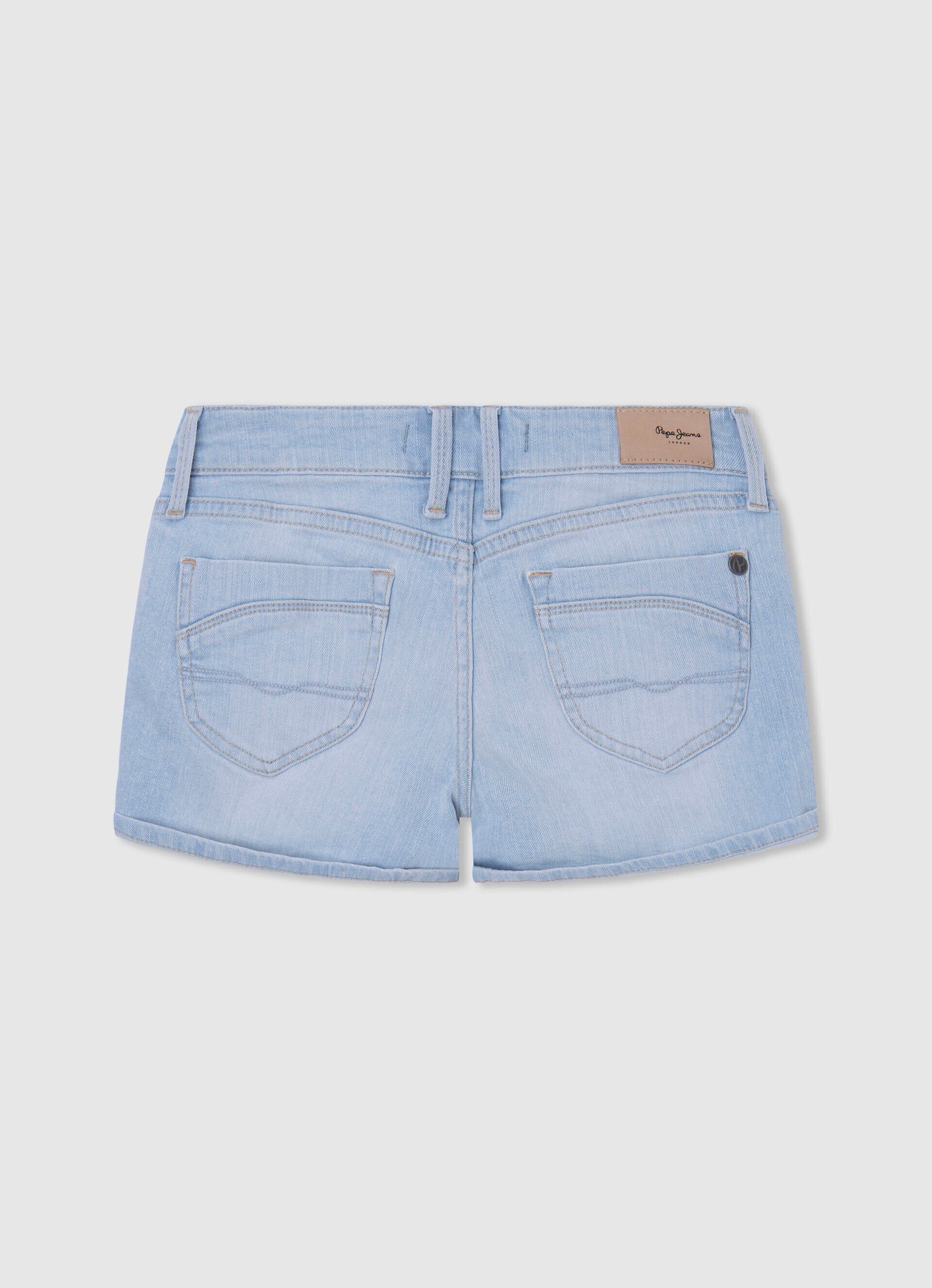 CALÇA JEANS CURTA CORTE REGULAR - jeans
