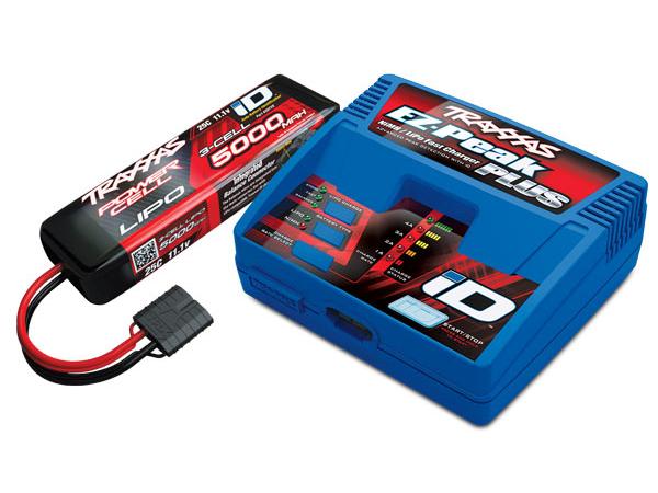 Traxxas Ladegerät Combo EZ-Peak Plus & 1x LiPo-Akku 3S 5000 40-W-Ladegerät inkl. 3S LiPo-Akku für Traxxas Modelle