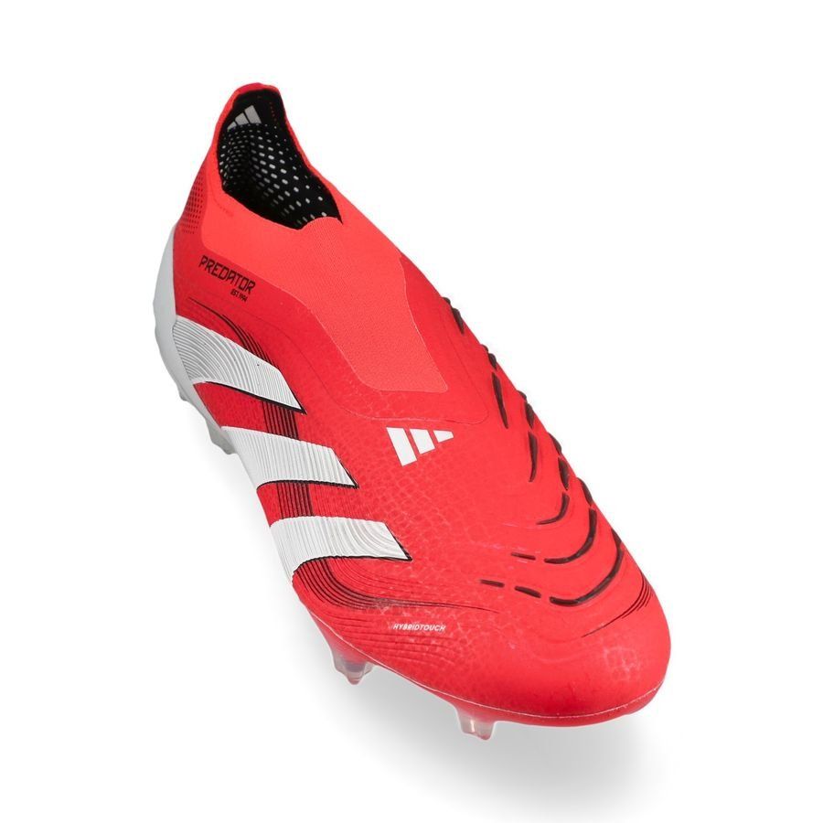 adidas Predator Elite Laceless FG Pure Victory - Lucid Red/Blanc/Noir