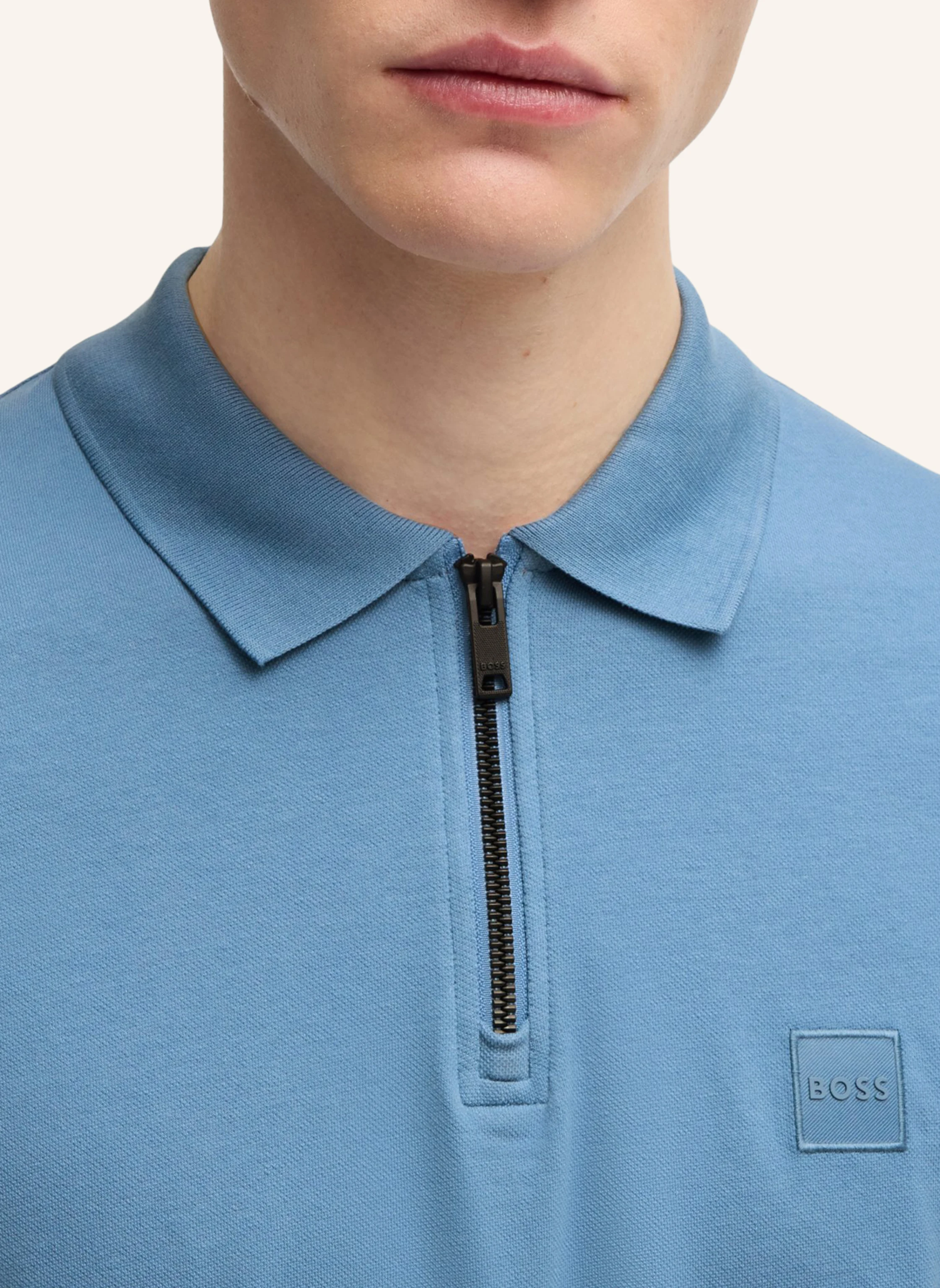 BOSS Poloshirt PASSERZIP Slim Fit