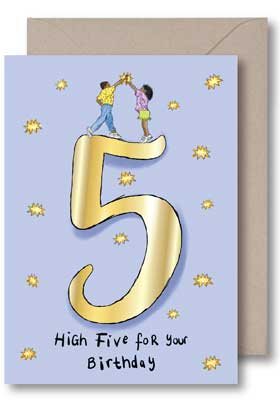High 5 Birthday Card