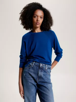 Suéter de lã merino com gola redonda e modelagem relaxada