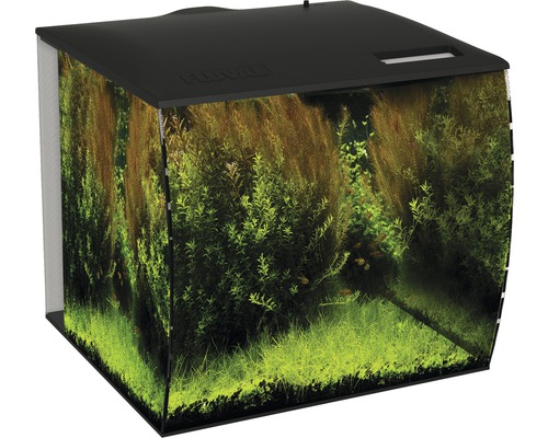 Fluval Flex 34L aquarium met LED-verlichting, filter, pomp (zonder kast), zwart