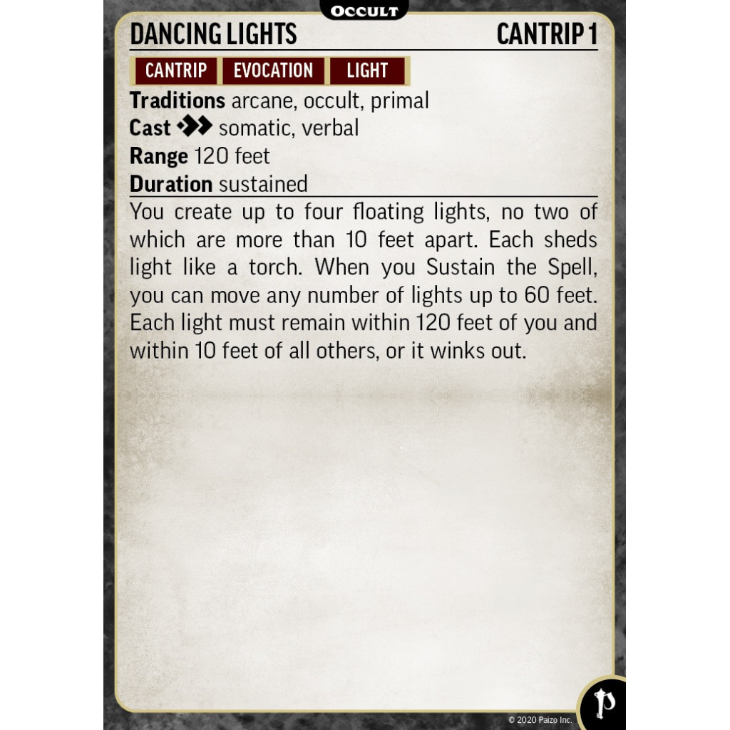 Pathfinder Second Edition - Occult Cards