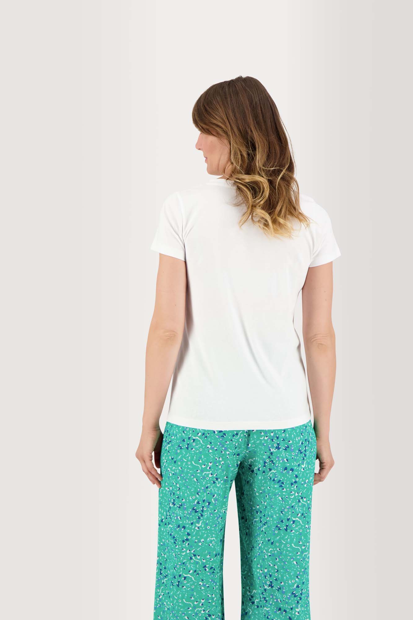 Tee Shirt Femme Coton Biologique Motif Blanc