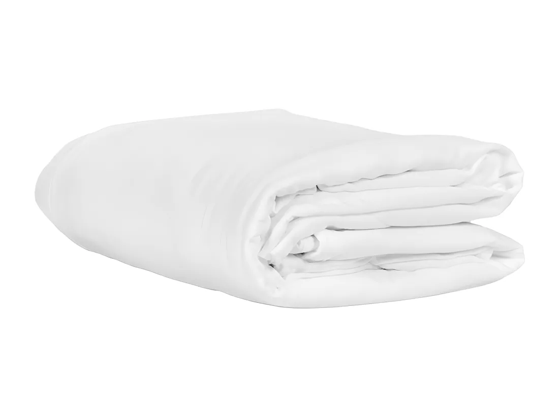 Housse de couette 200 x 200 cm en double gaze de coton blanc - PEPA 2