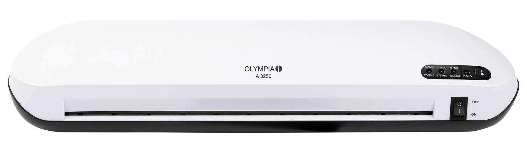 OLYMPIA A 3250 Laminiergerät Heiß und Kalt, bis DIN A3, Weiß/Schwarz