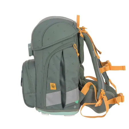 Lässig Schulranzen Set Boxy Unique Letters Green, 7-teilig