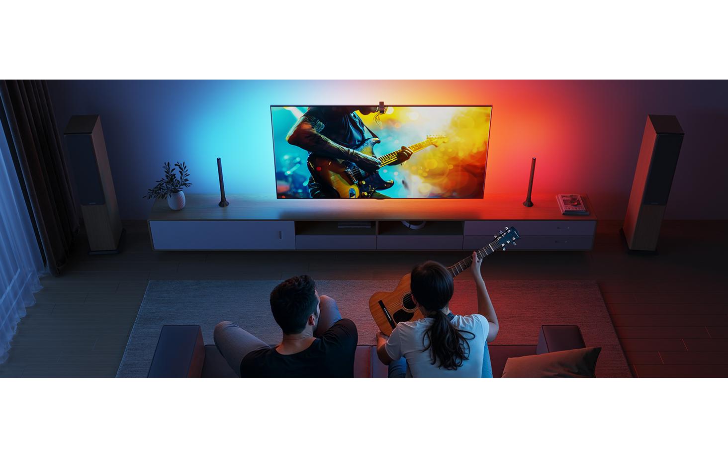 Lichtbalken Backlight Kit 2, T3 Cam, RGBIC, WiFi + BT<br>Smarte TV- Hintergrundbeleuchtung