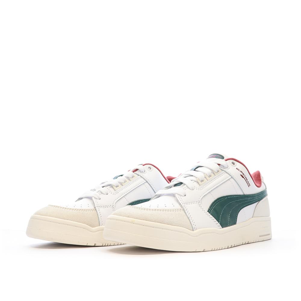 Puma Baskets Blanc/Vert Homme Puma Slipstream Lo Retro