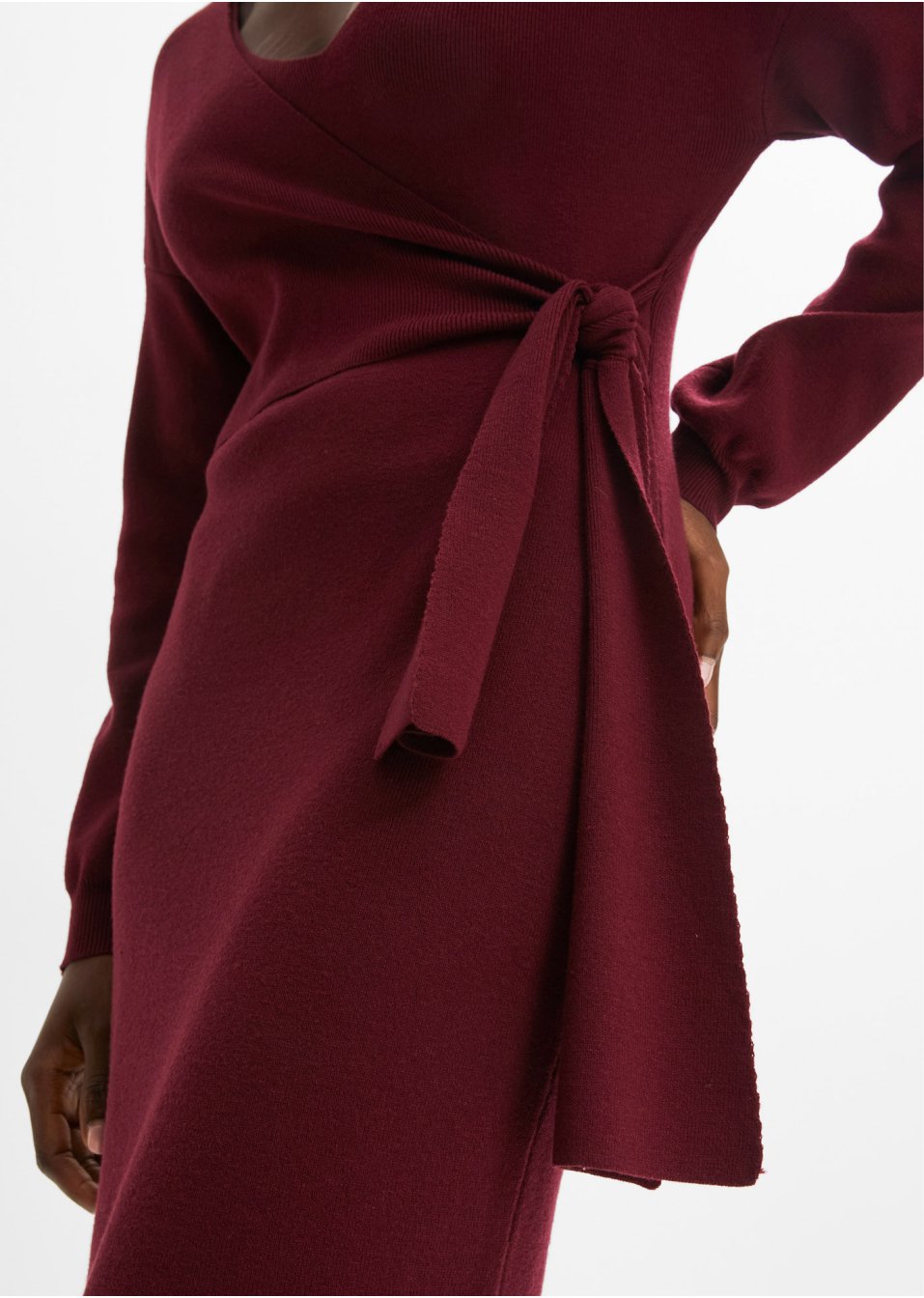 Robe en maille style portefeuille