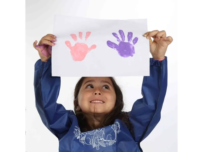 SES Creative Eco fingerpaint trendy, Blå, Lyserød, Violet, Gul, Ikke giftig, Vaskbar, Gluten fri, 110 ml