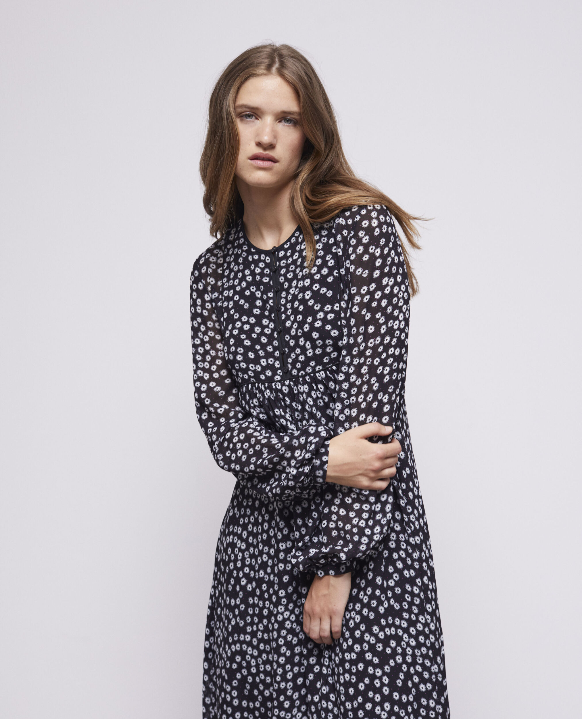 Robe longue imprimée